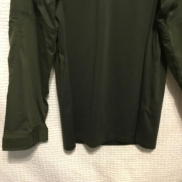 5.11 Tactical Softshell Quarter Zip Military Jacket Size Medium Army Green - Picture 7 of 14